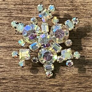 Iridescent Snowflake Brooch